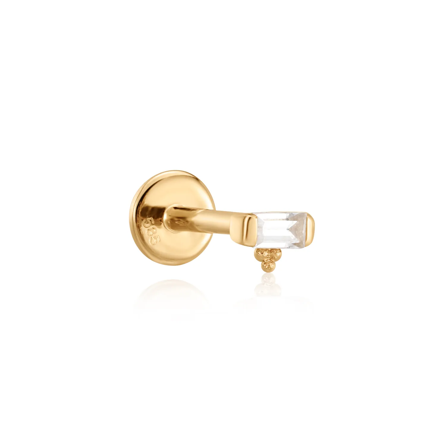 14k Tiny Dancer Piercing Stud
