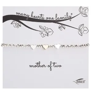 Alexa's Angels Many Hearts One Family Mother of Two Bracelet