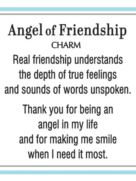 Angel of Friendship Charm Token