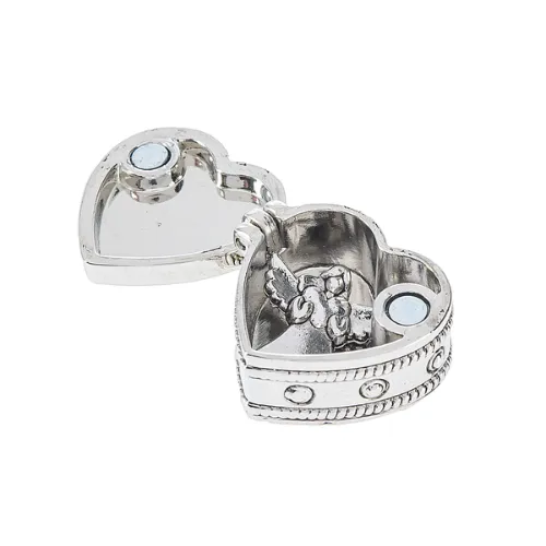 Angels in My Heart Prayer Box Token Charm