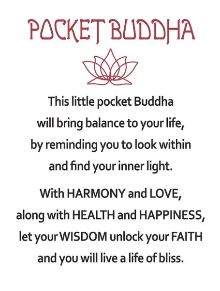 Balance Life Colorful Buddha Pocket Token Charm