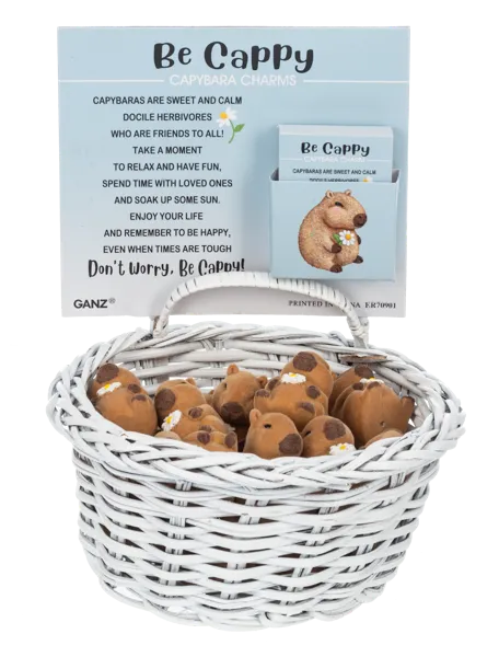 Be Cappy Capybara Token Charm 1.3"