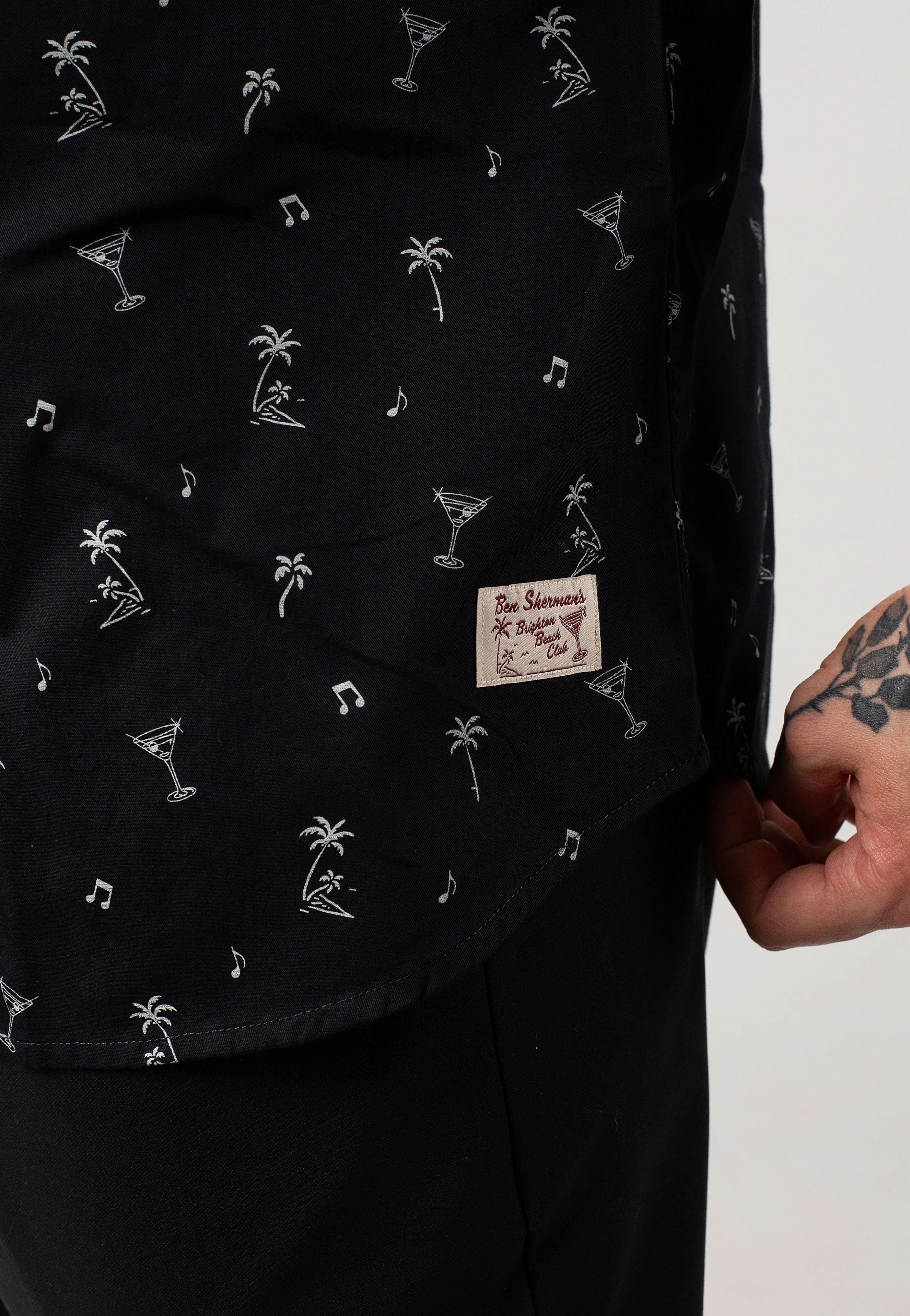 Ben Sherman - Scattered Print Black - Shirt