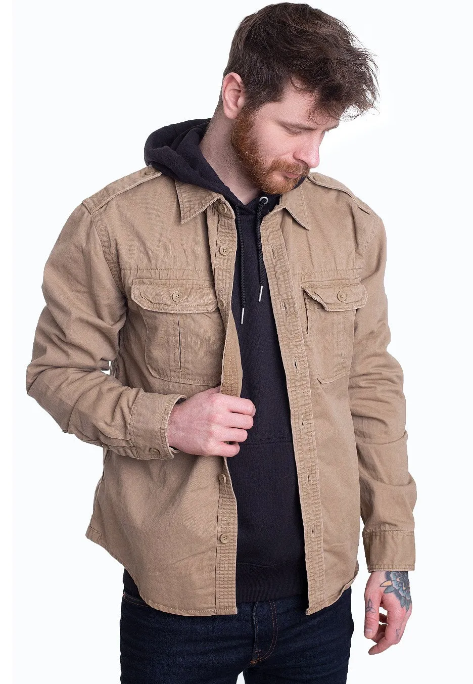 Brandit - Vintage Shirt Camel - Shirt