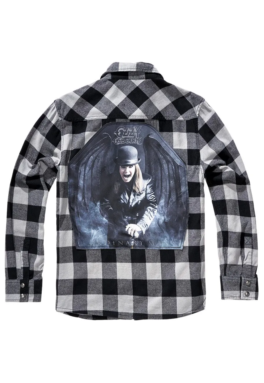 Brandit x Ozzy Osbourne - Check Shirt Long - Shirt