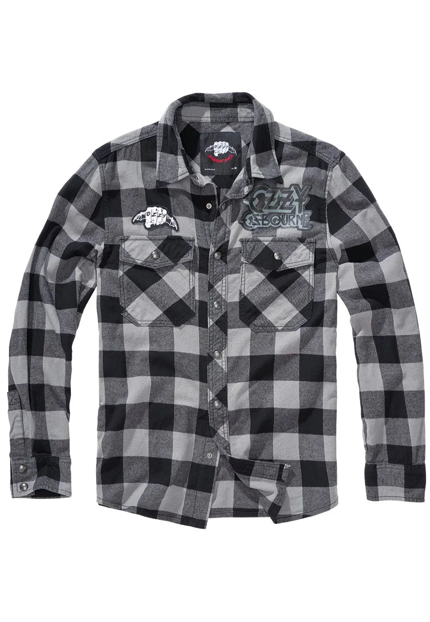 Brandit x Ozzy Osbourne - Check Shirt Long - Shirt
