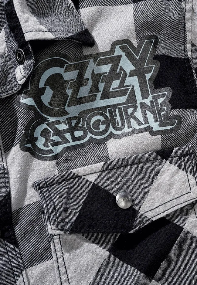 Brandit x Ozzy Osbourne - Check Shirt Long - Shirt