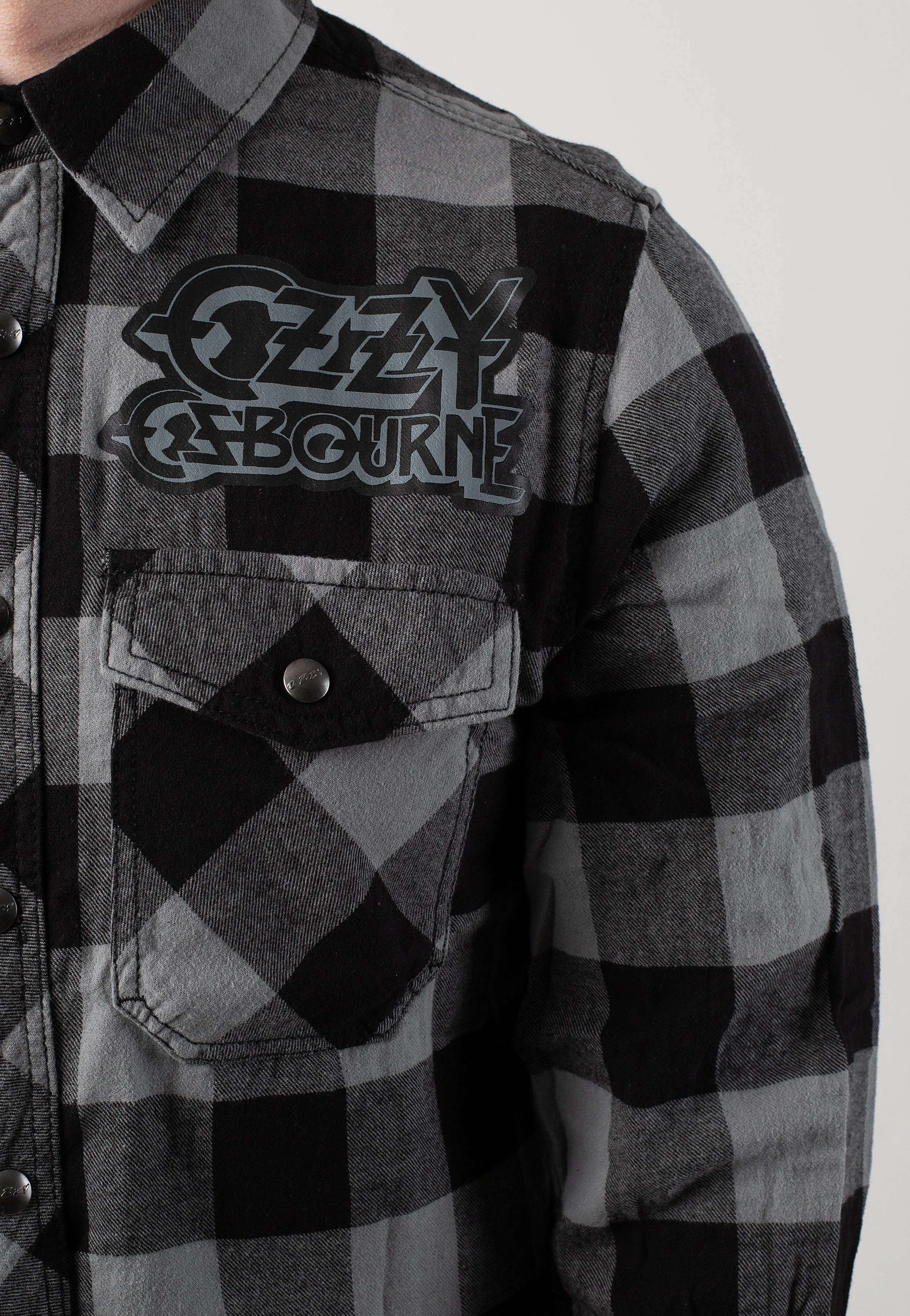 Brandit x Ozzy Osbourne - Check Shirt Long - Shirt