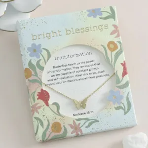 Bright Blessings Necklace-Butterfly-Gold