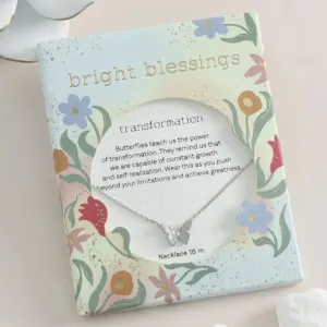 Bright Blessings Necklace-Butterfly-Silver