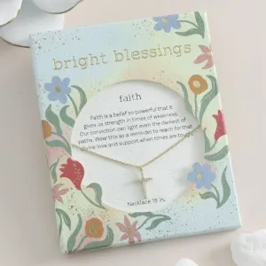 Bright Blessings Necklace-Cross-Gold