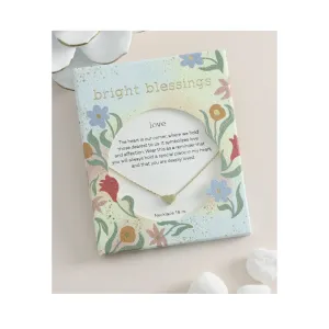 Bright Blessings Necklace-Heart-Gold
