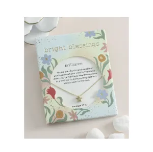 Bright Blessings Necklace-Star-Gold