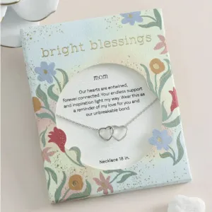 Bright Blessings Necklace-Two Hearts-Silver