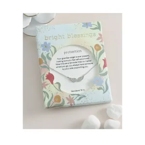 Bright Blessings Necklace-Wings-Silver