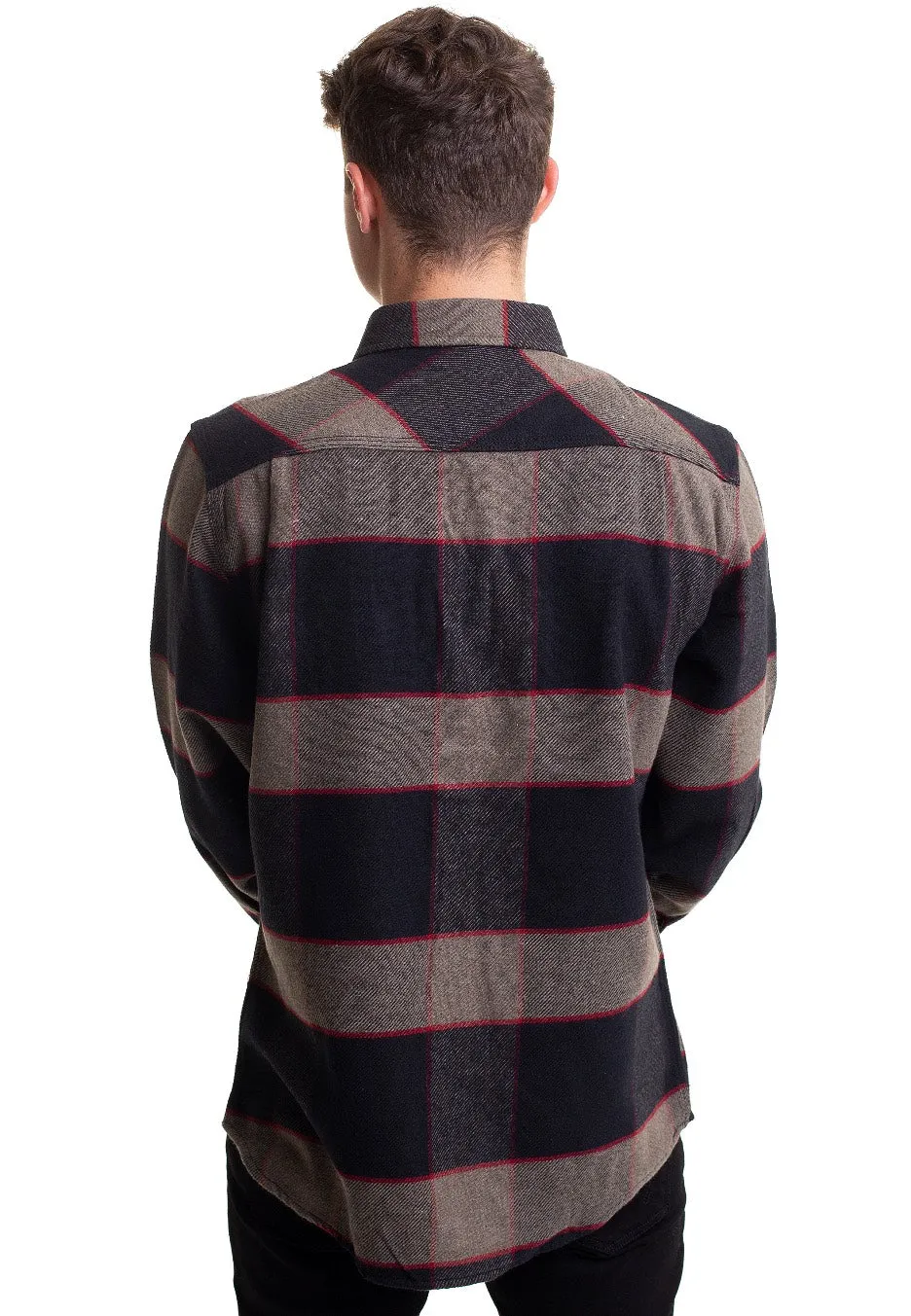 Brixton - Bowery Flannel Heather Grey/Charcoal - Shirt