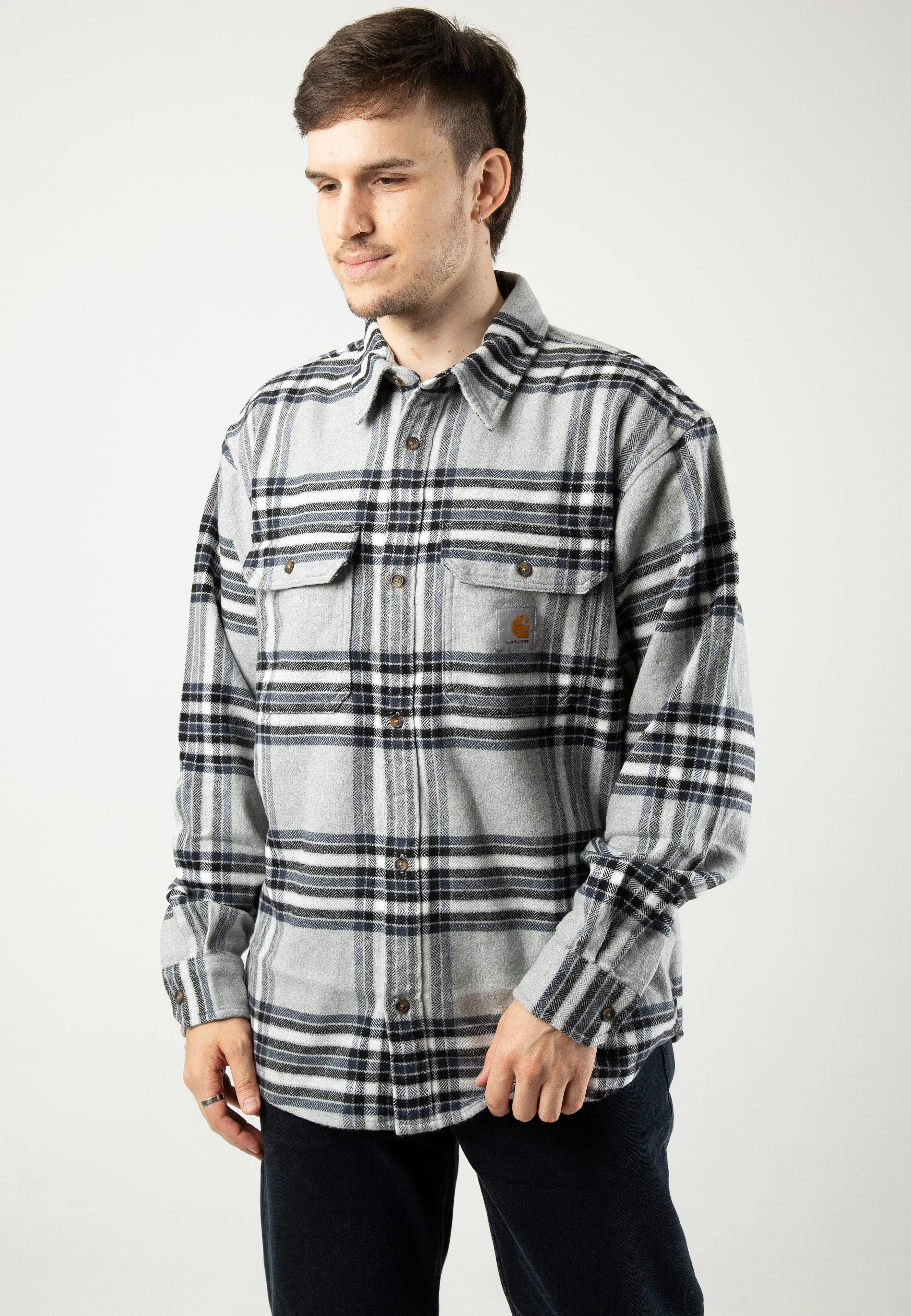 Carhartt WIP - Hawkins Hawkins Check/ Grey Heather/Blue - Shirt