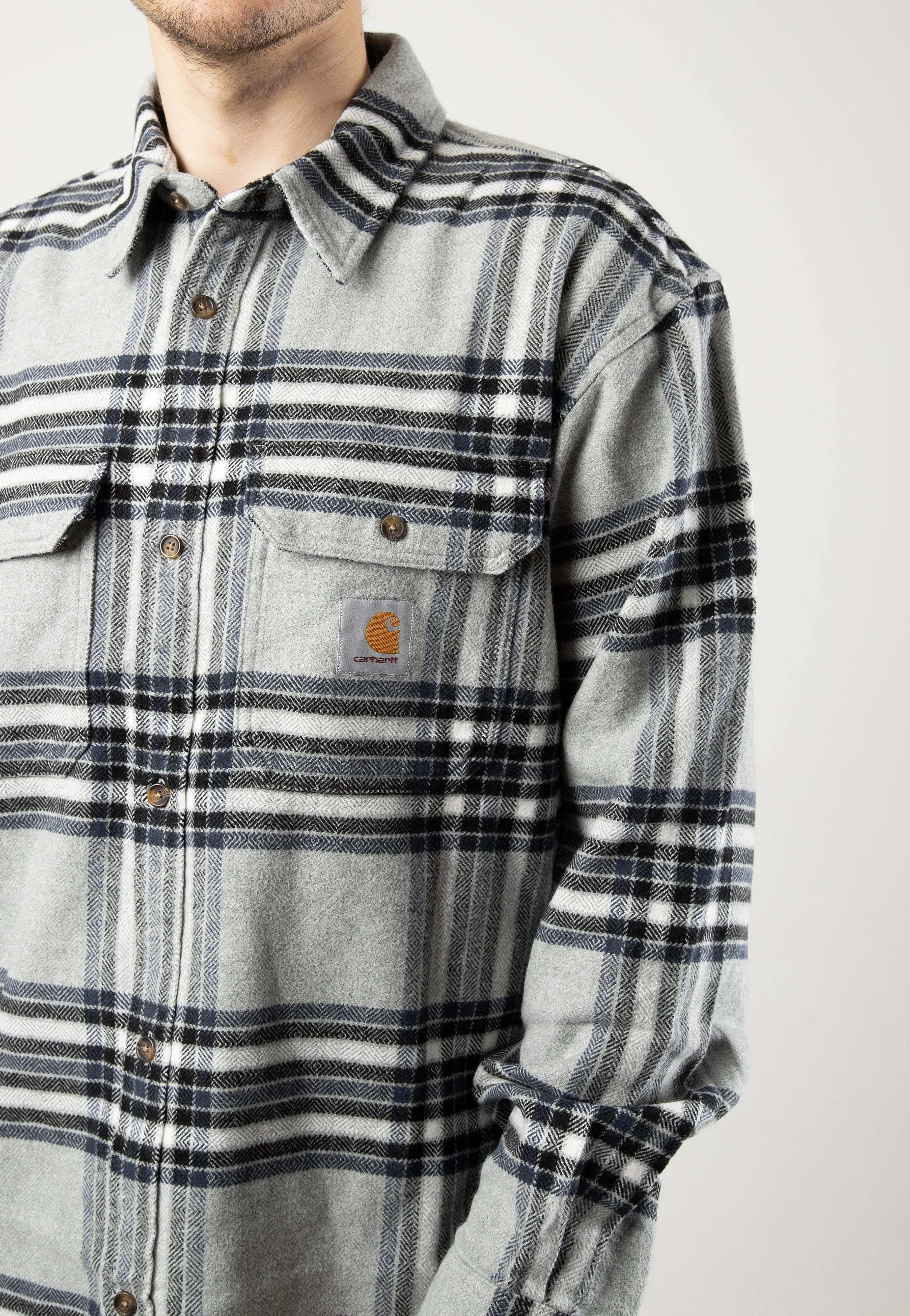 Carhartt WIP - Hawkins Hawkins Check/ Grey Heather/Blue - Shirt