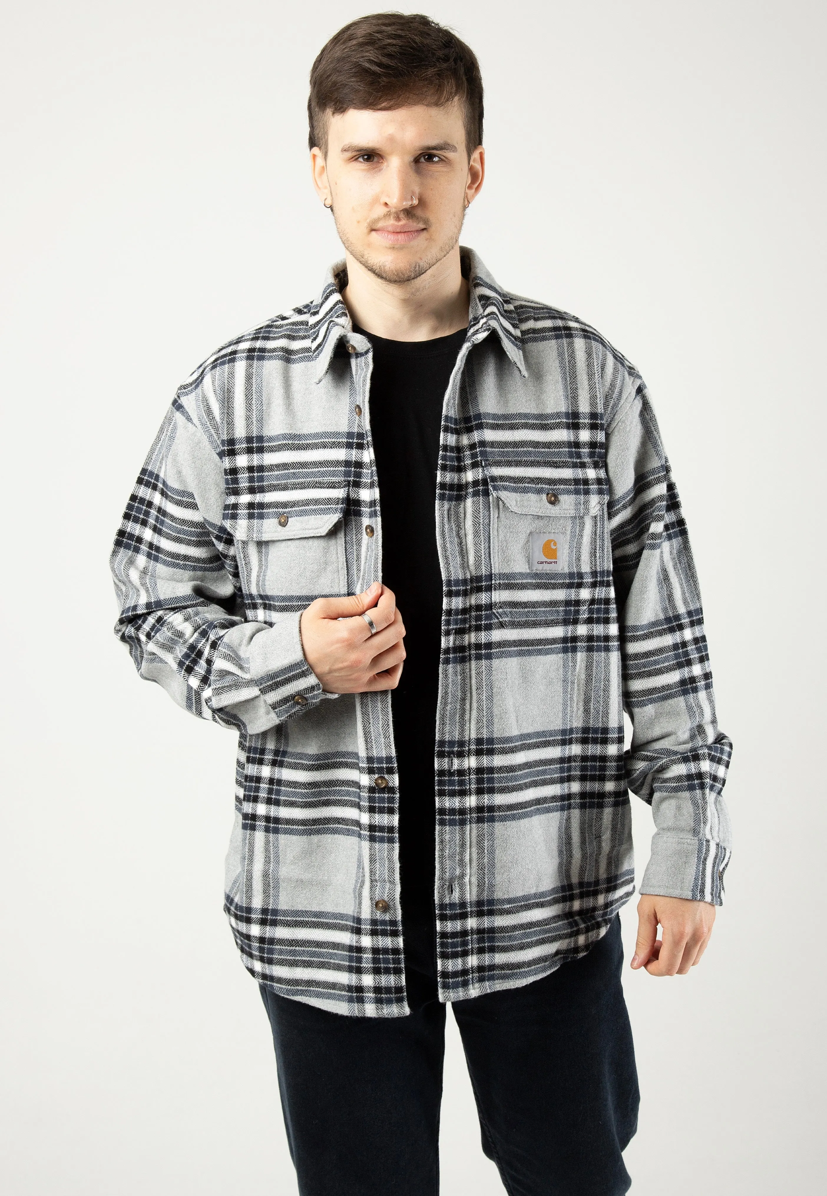 Carhartt WIP - Hawkins Hawkins Check/ Grey Heather/Blue - Shirt