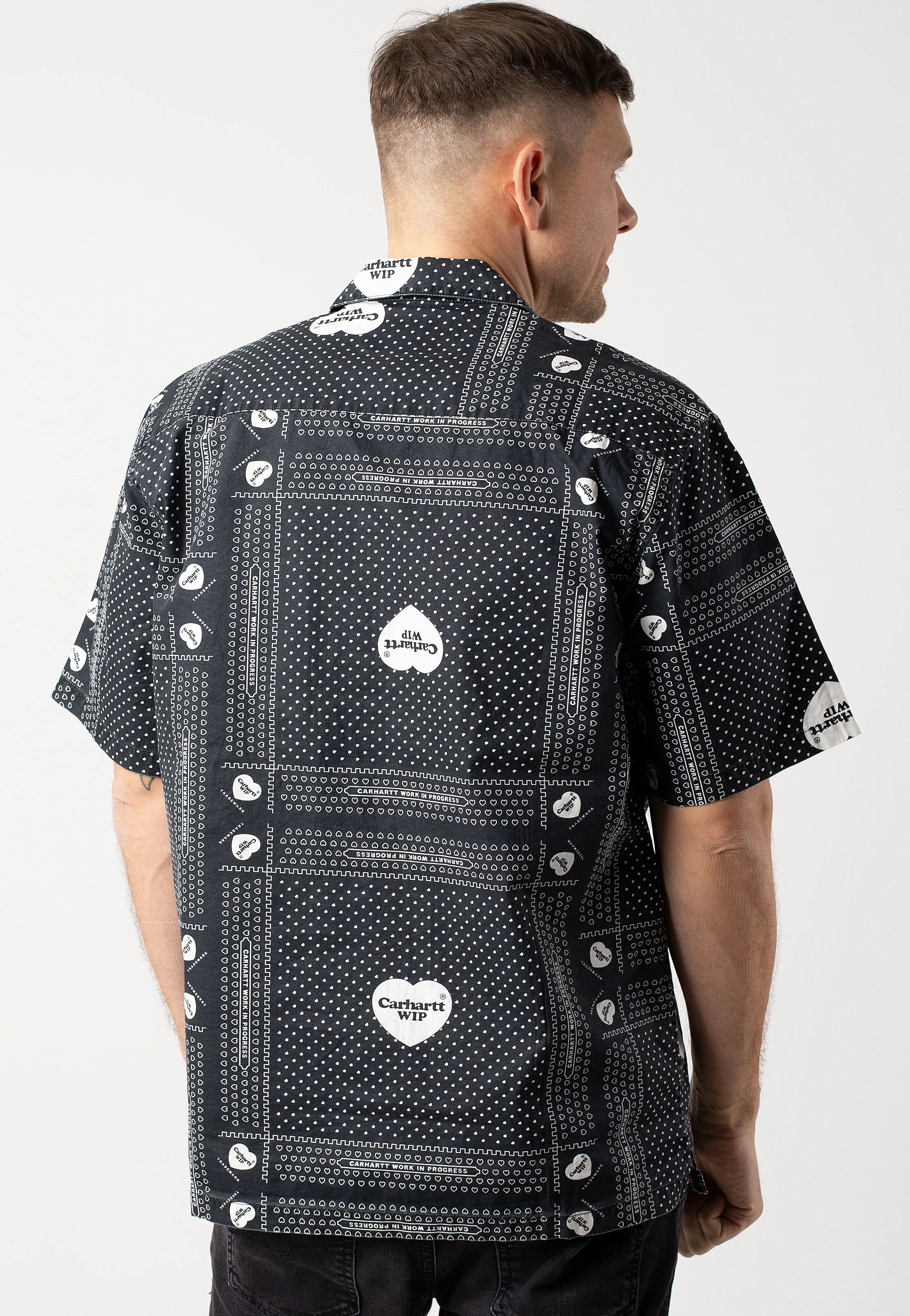 Carhartt WIP - Heart Bandana Heart Bandana Print/Black - Shirt