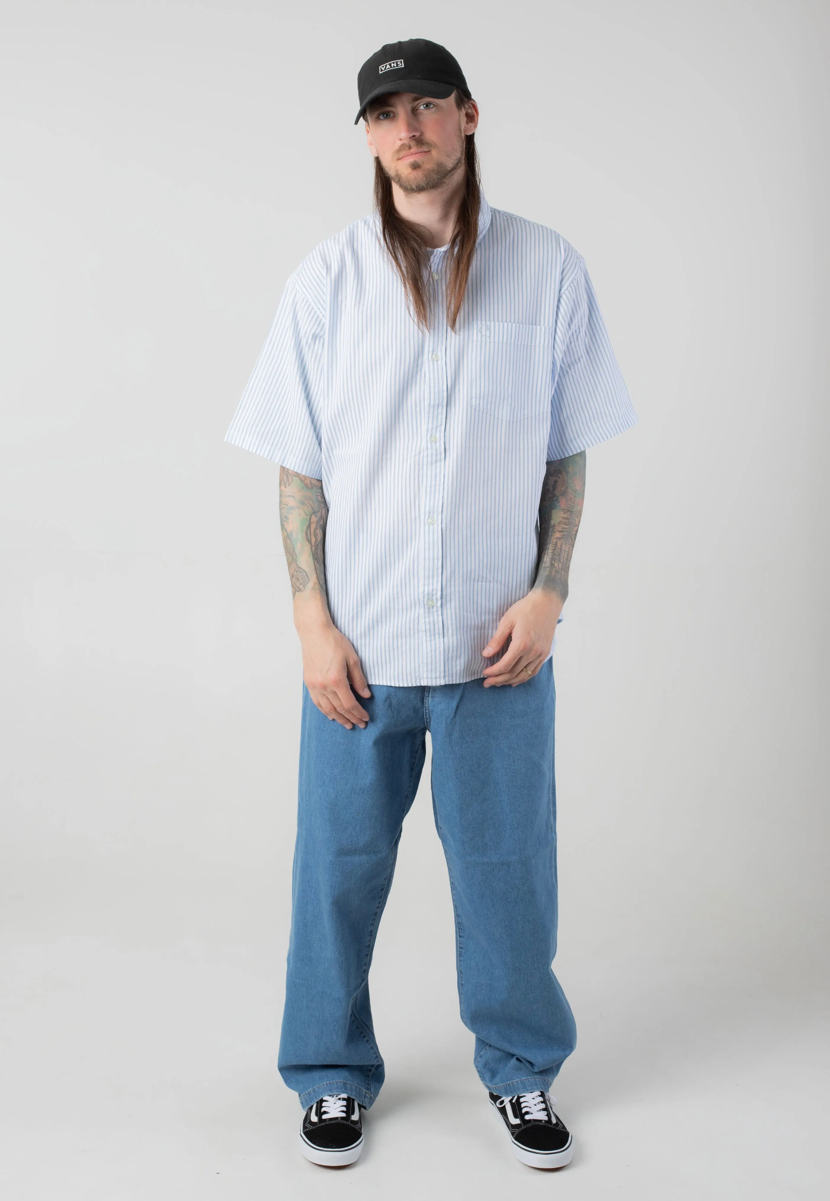 Carhartt WIP - Phelps Phelps Stripe/Bluebird - Shirt