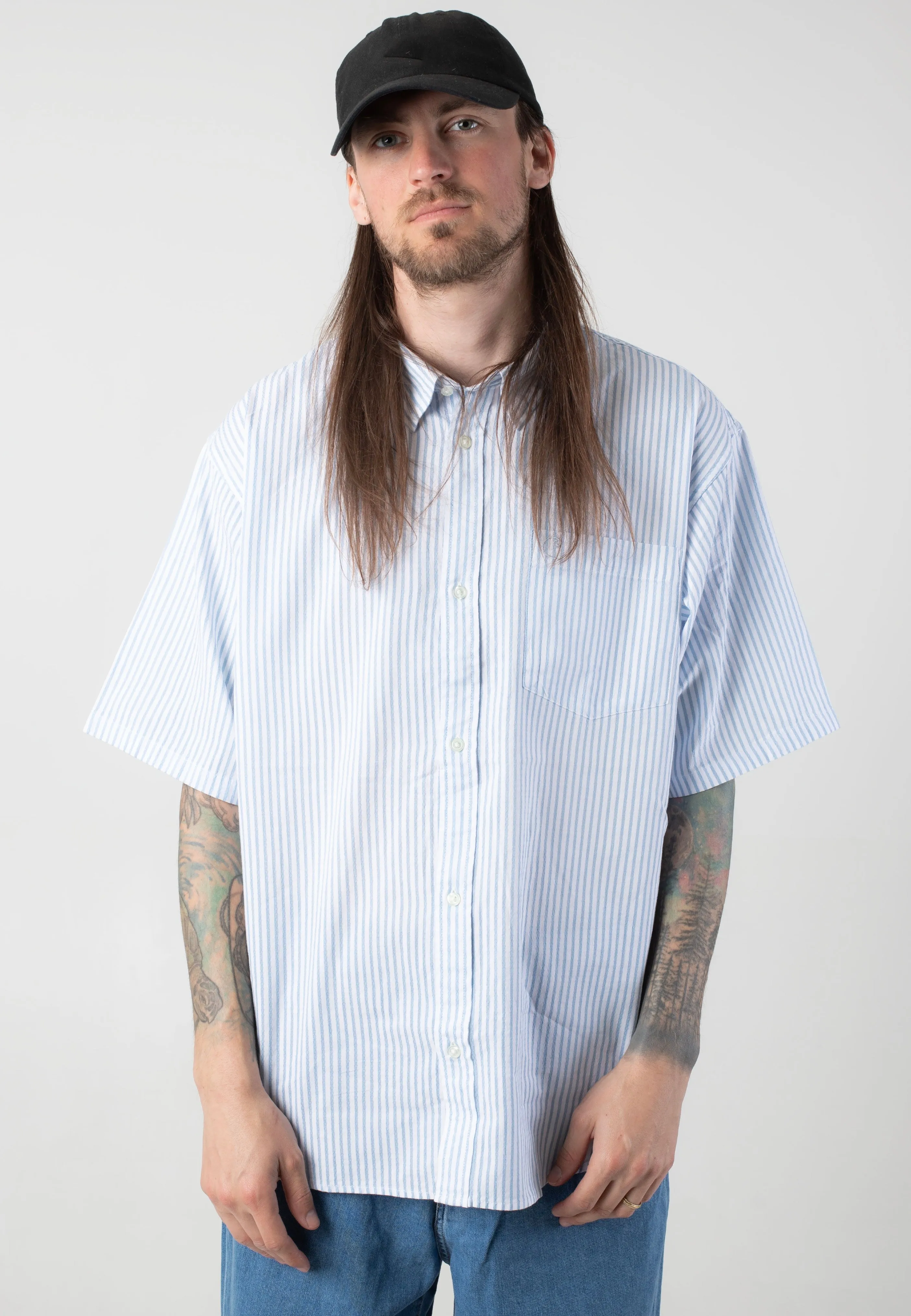 Carhartt WIP - Phelps Phelps Stripe/Bluebird - Shirt
