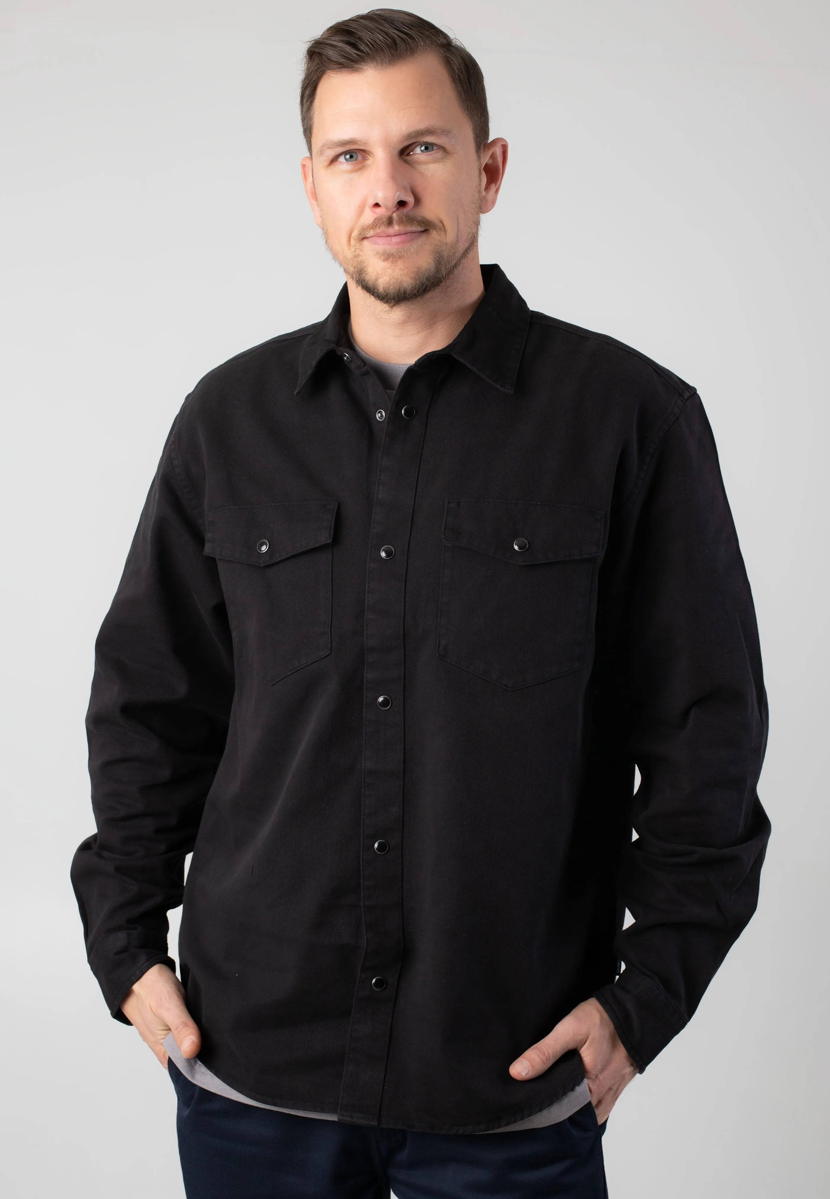 Carhartt WIP - Santa Fe Garment Dyed Black - Shirt