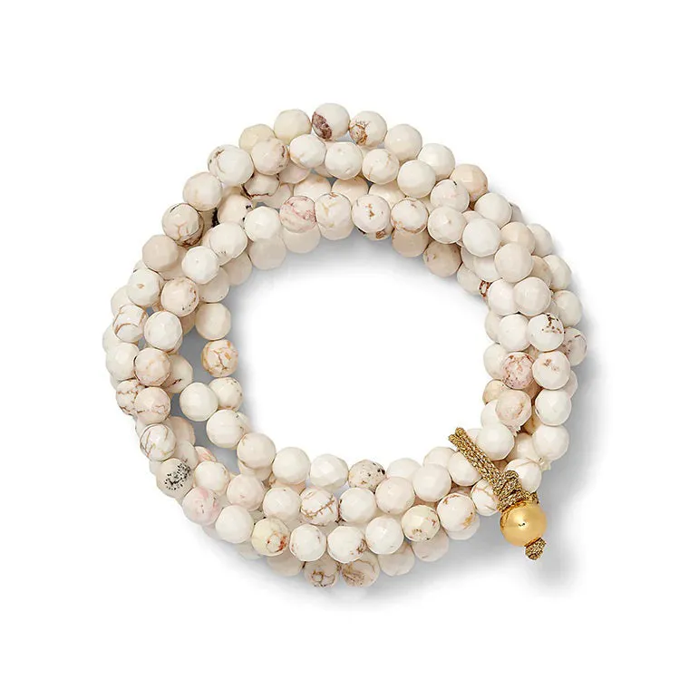 CC AND CO BY CATHERINE CANINO - SALLY BRACELET IN WHITE TURQUOISE