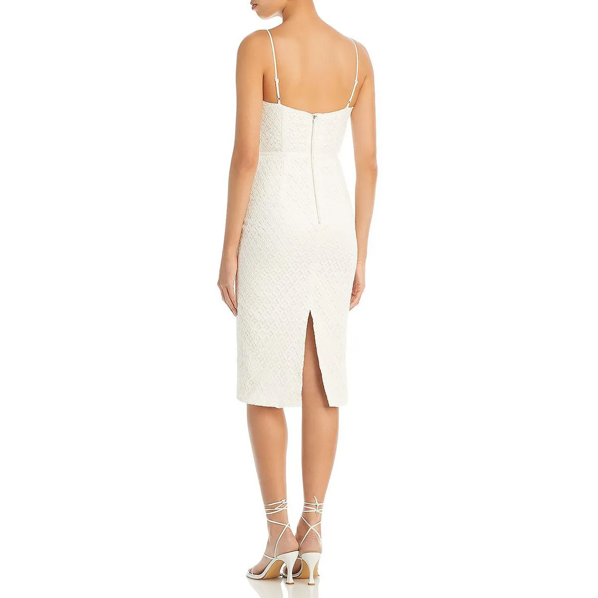 Charley Womens Lace Cocktail Midi Dress