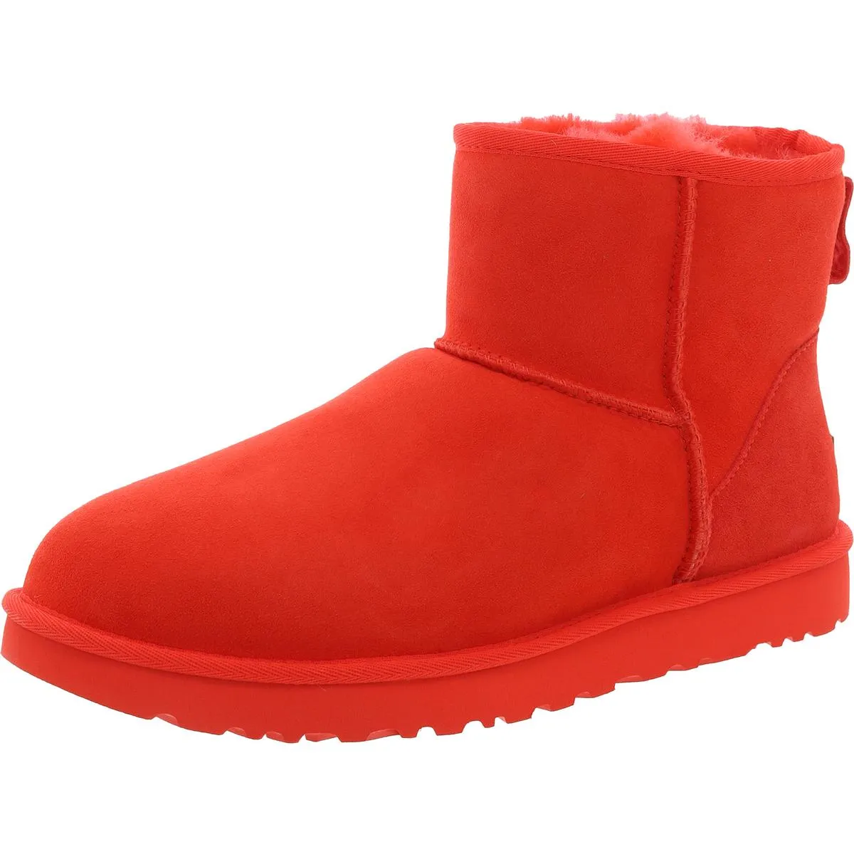 Classic Mini II Womens Suede Cold Weather Shearling Boots
