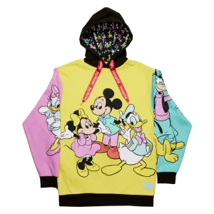 Disney100 Mickey & Friends Classic Color Block Unisex Hoodie