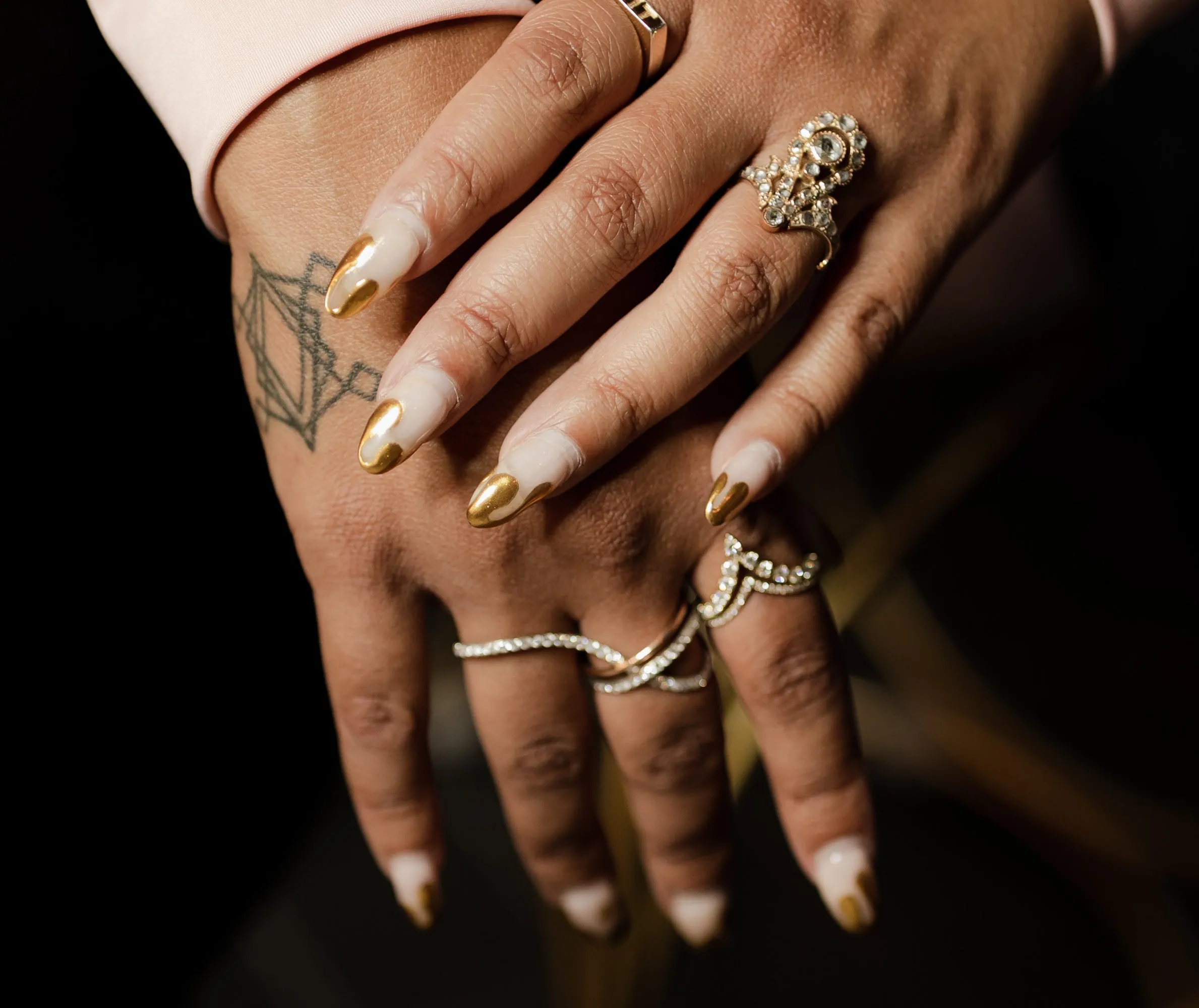 Double V Diamond Ring