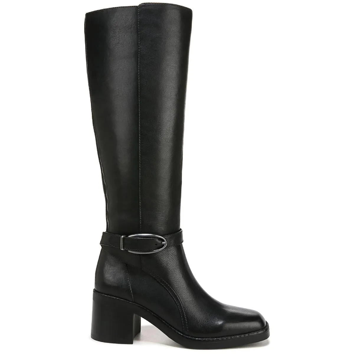 Elliot Womens Leather Square Toe Knee-High Boots