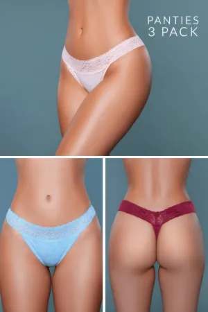 FASHNZFAB Asher Thong 3 Pack