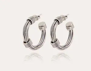 GAS BIJOUX - ARIANE SILVER HOOP EARRINGS