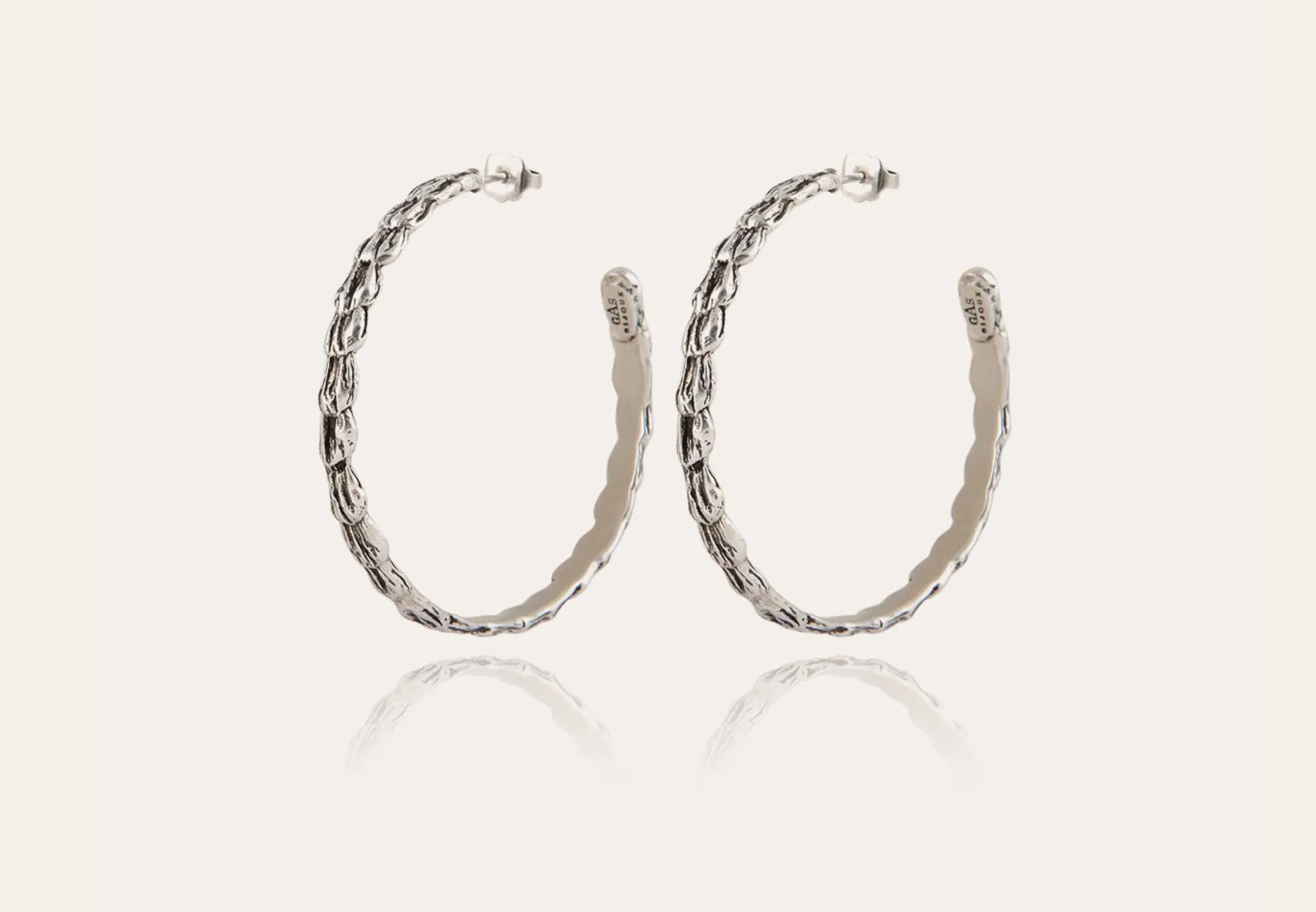 GAS BIJOUX - LIANE SILVER HOOP EARRINGS