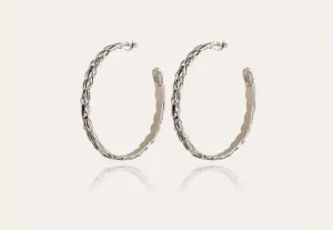 GAS BIJOUX - LIANE SILVER HOOP EARRINGS