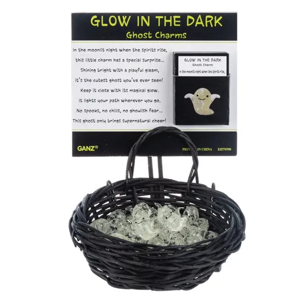 Glow in the Dark Translucent Ghost Token Charm