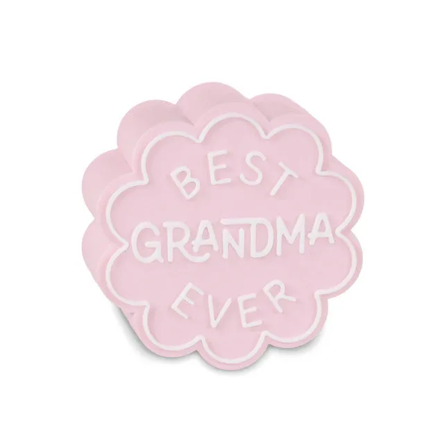 Hallmark Charmers Best Grandma Ever Pink Silicone Charm