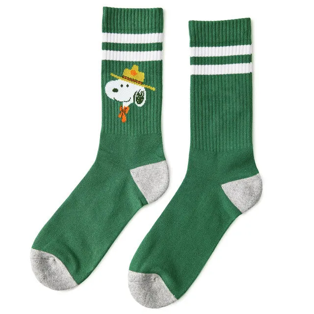 Hallmark Peanuts Beagle Scouts Snoopy Crew Socks