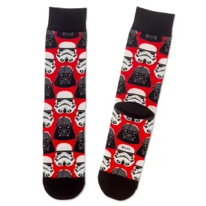 Hallmark Star Wars Darth Vader and Stormtrooper Helmet Novelty Crew Socks