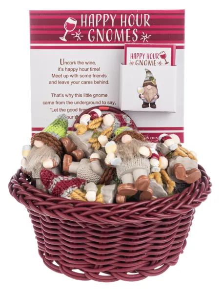 Happy Hour Wine Gnome Token Charm