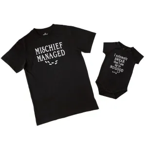 Harry Potter Mischief Managed T-Shirt and Bodysuit Set, for Baby 06 Months