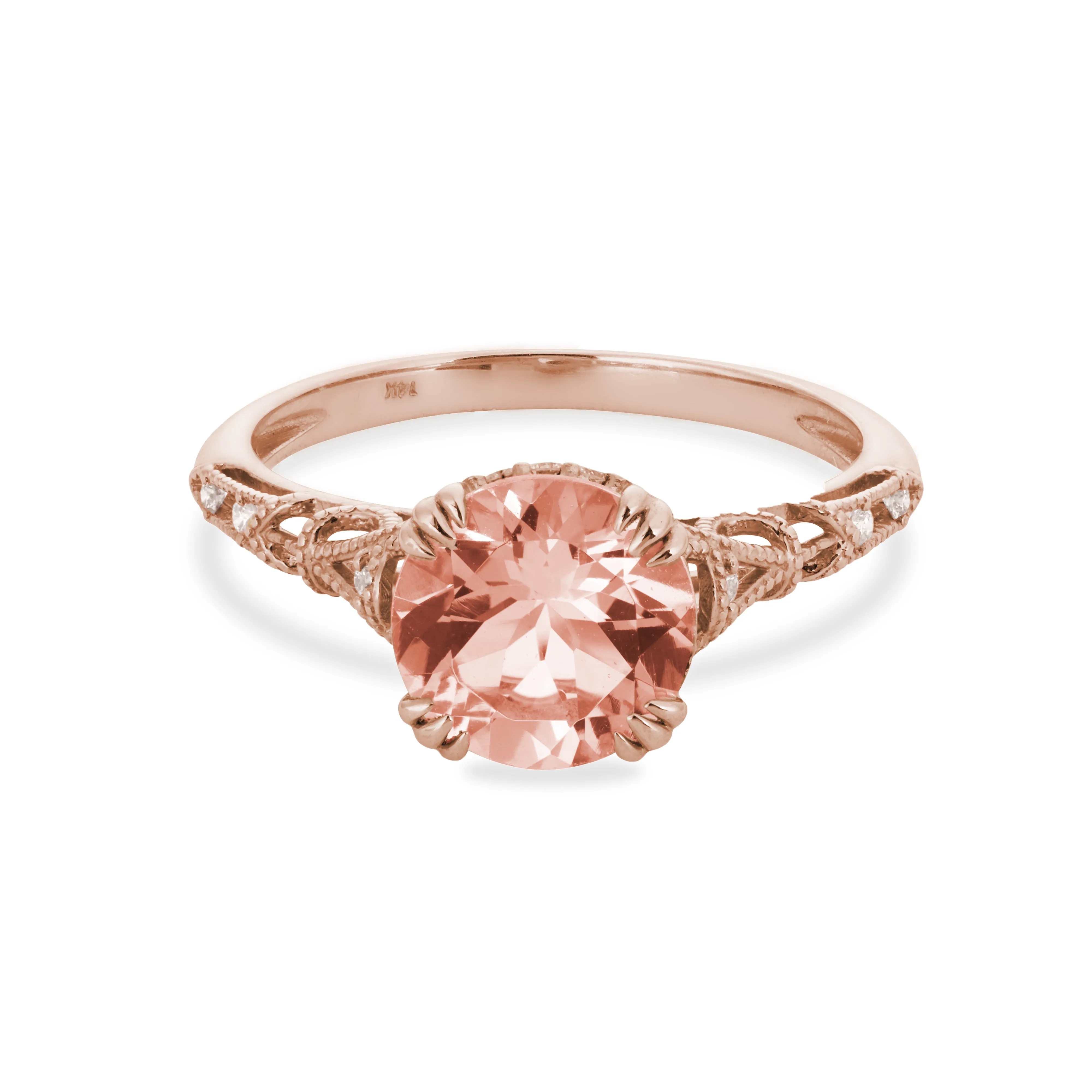 Hayley Ring in Morganite