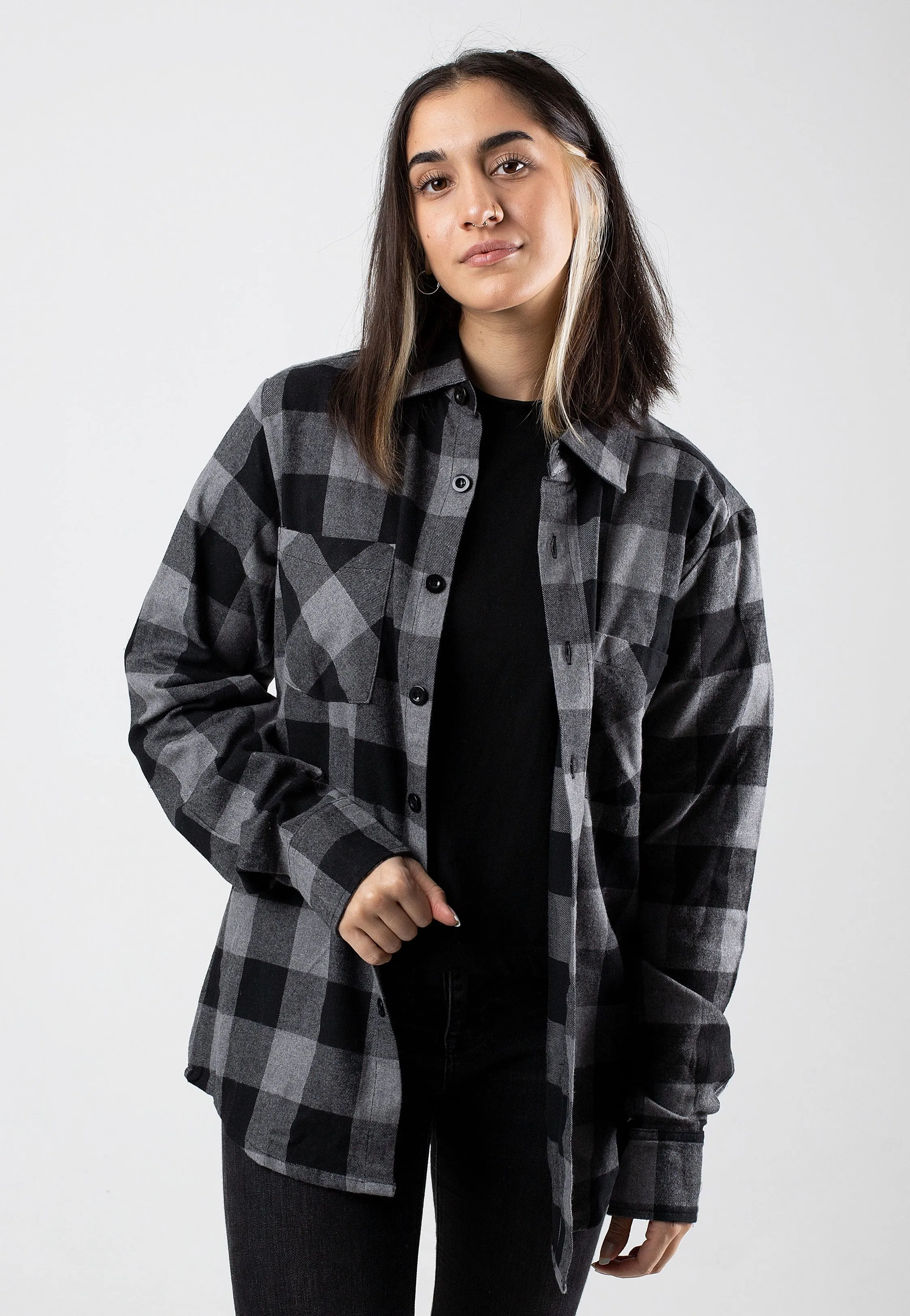 Impericon - Flanell Black/Charcoal - Shirt