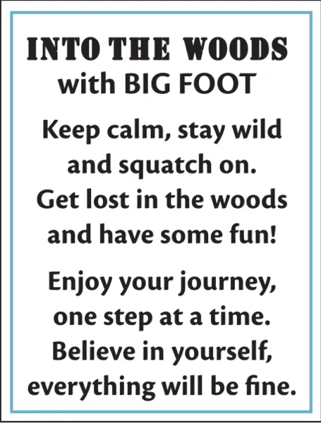 Into the Woods Big Foot Token Charm