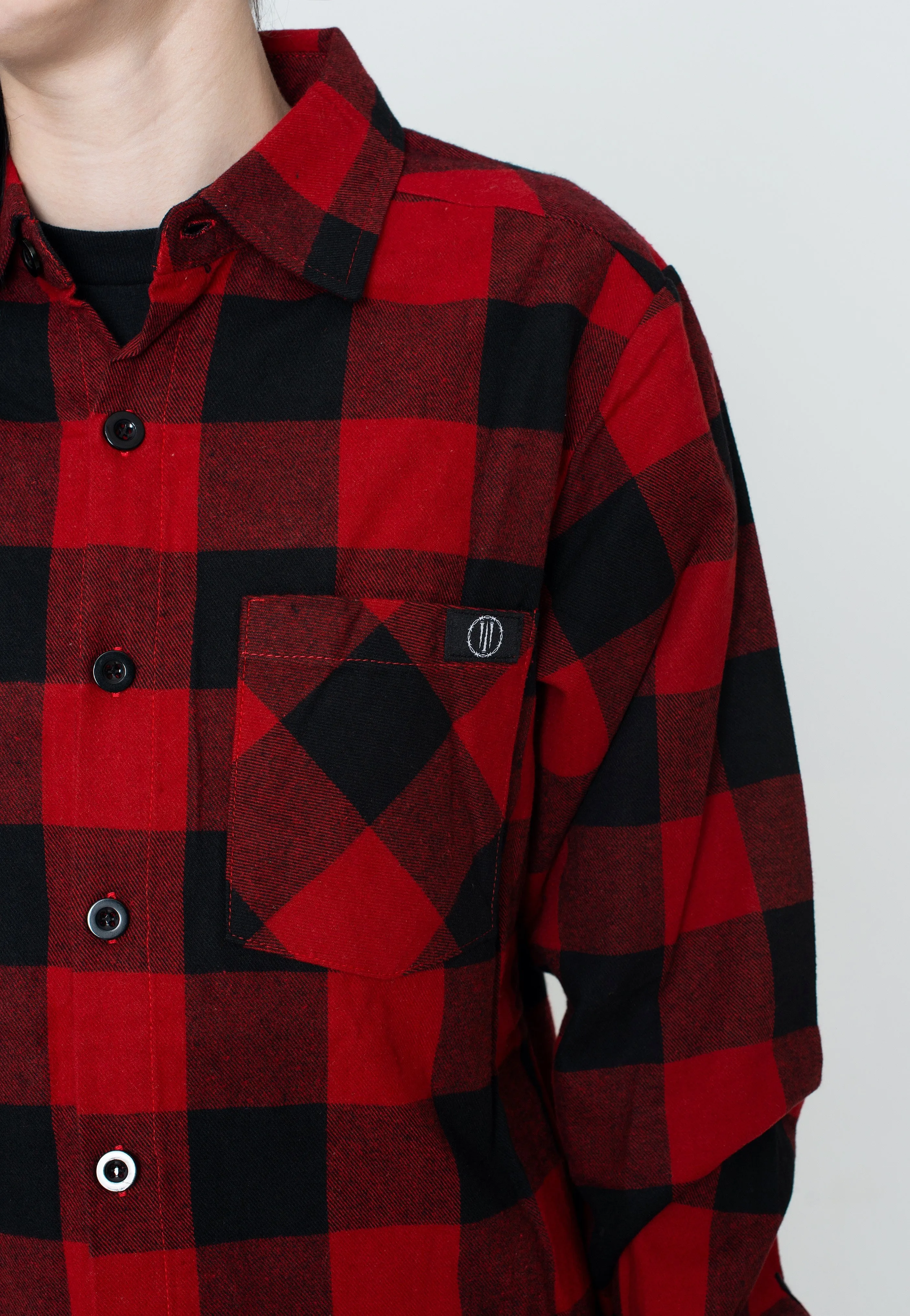Ironnail - Hooft Black/Red Flanell - Shirt