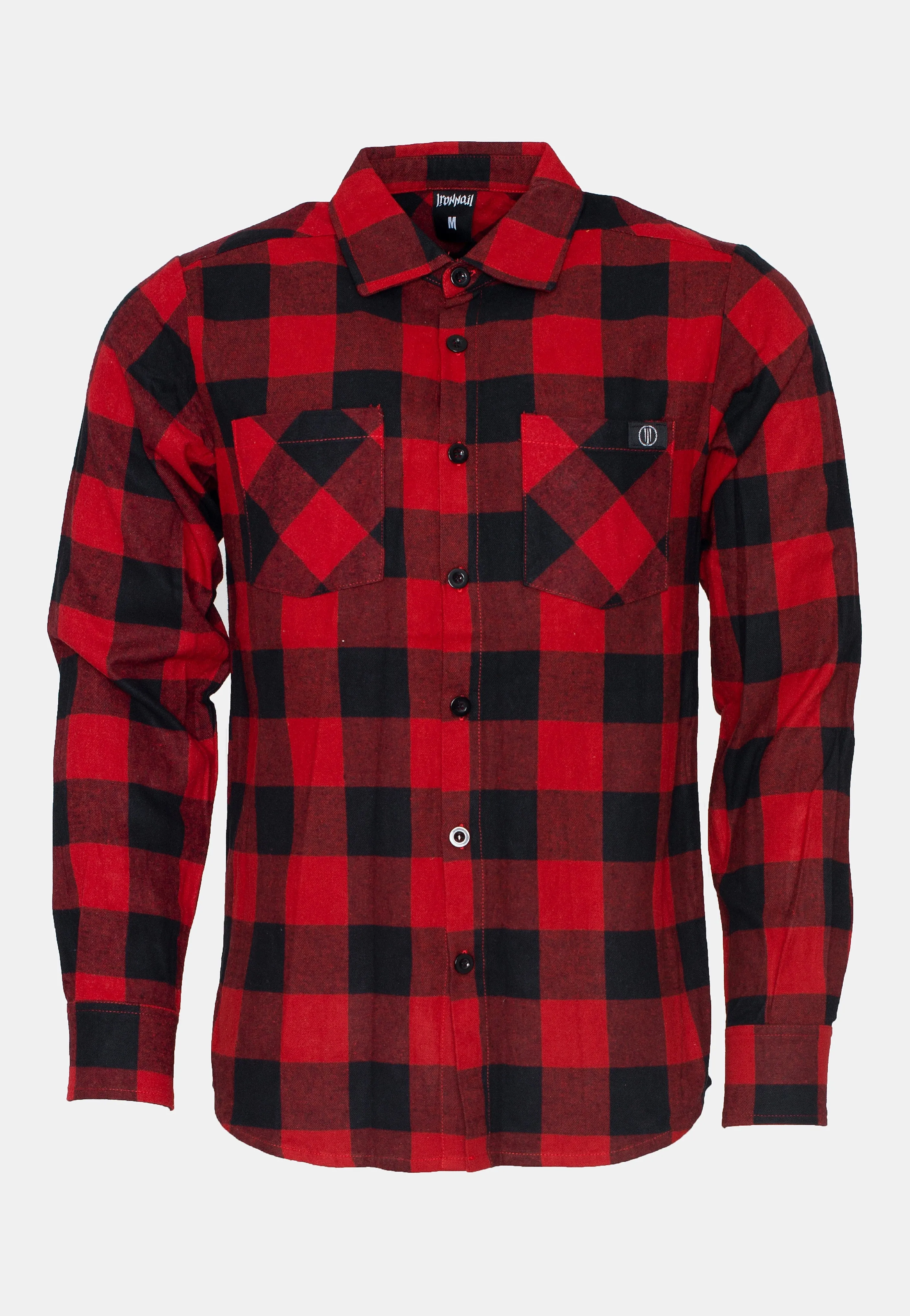 Ironnail - Hooft Black/Red Flanell - Shirt