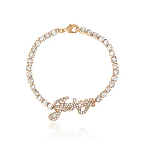 Juicy Script Crystal Tennis Bracelet Juicy Couture