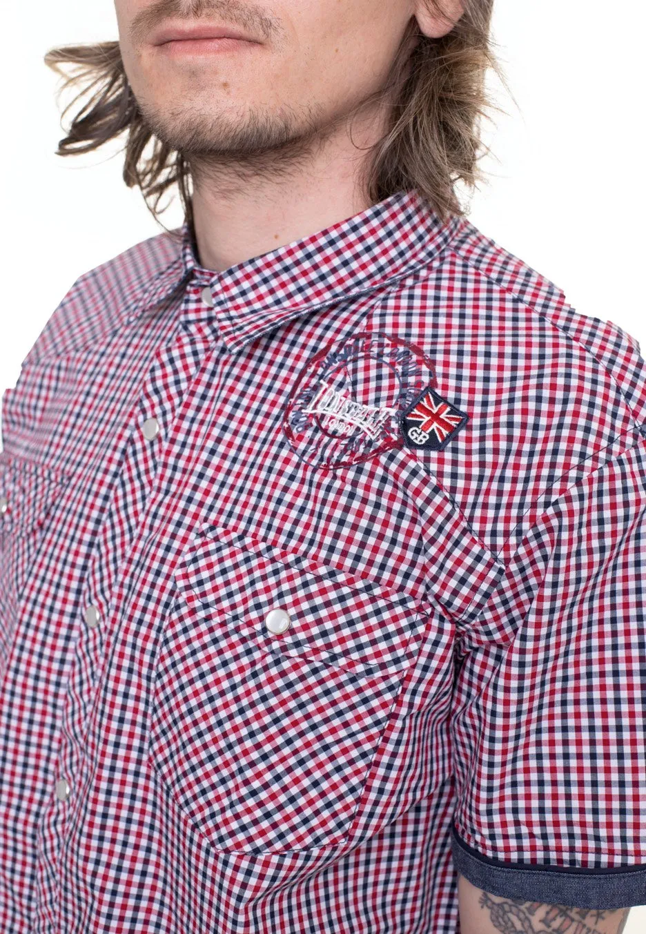Lonsdale - Reigate Navy/Red/ White - Shirt
